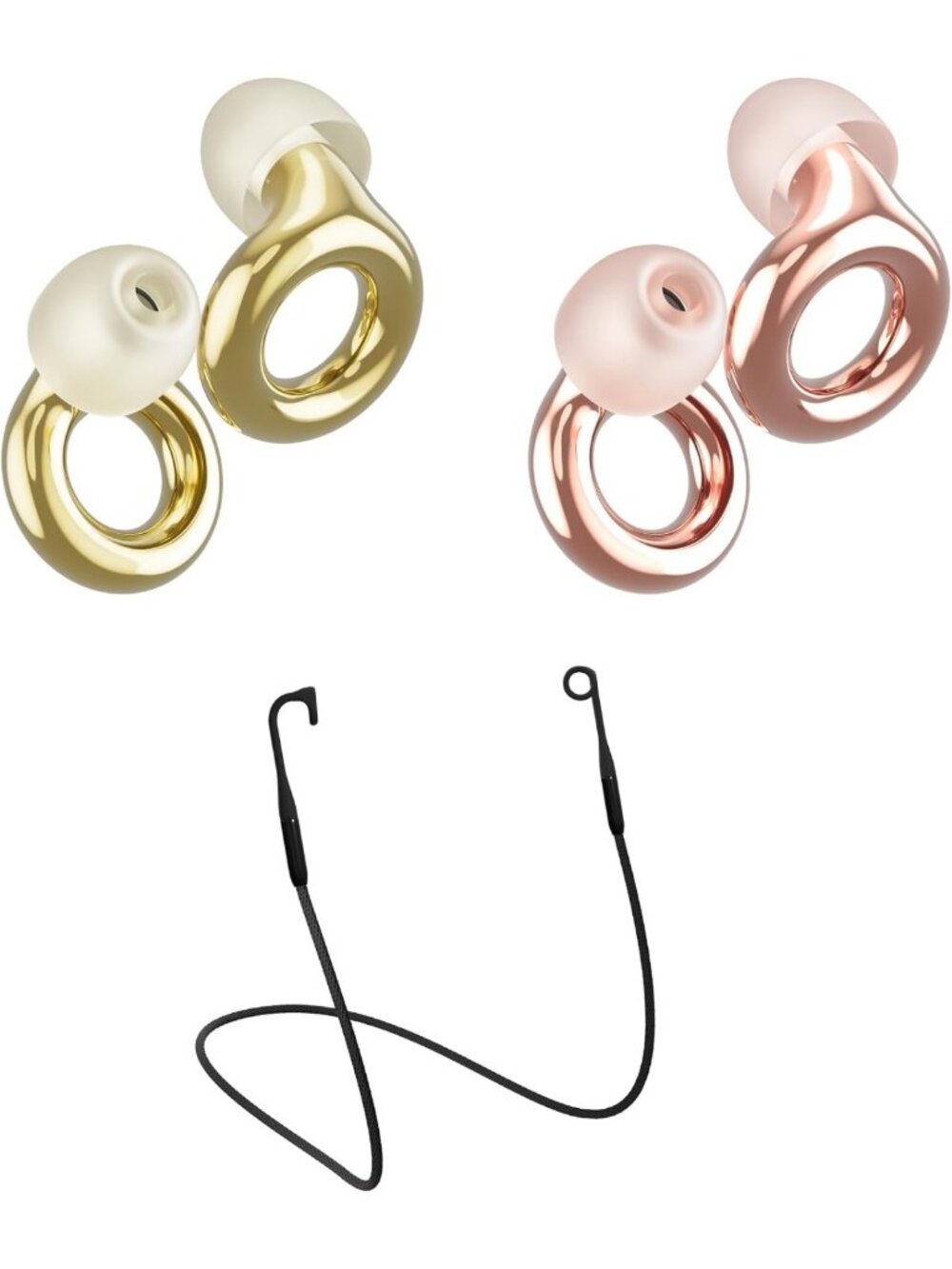 Reusable Noise-Canceling Earplugs - 2-Pack for Concerts, Festivals & Motorcycles